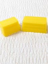 Vintage Marx Toys Battle of Navarone Giant Boxes Guns crates set 2 yello... - $18.00
