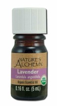 Nature&#39;s Alchemy Organic Essential Oil Lavender 0.17 fl oz - £9.92 GBP