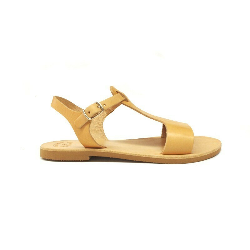 Sandales Homme En Cuir Véritable Style Grec/romain - Fait Main En Italie - Modèle Stringato