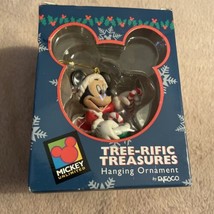 Enesco Holiday Ornament Mickey (337609) NIB Disney Santa Candy Cane Christmas - £7.59 GBP
