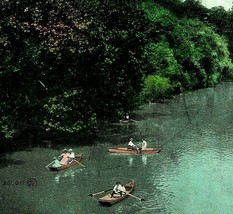 Hagerstown Maryland MD Canoes Boats on Antietam 1907 DB  Postcard N17 - £2.92 GBP