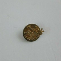 Vintage Gold Enamel Angel Religious Lapel Pin - $4.46