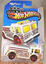 2013 Hot Wheels Treasure Hunt #19 HW City-HW Rescue  FIRE EATER White w/Red 5 Sp - £11.74 GBP