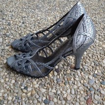 Gianni Bini Silver Scale Open Toe Heels - Size 7 - Worn Once - $25.99