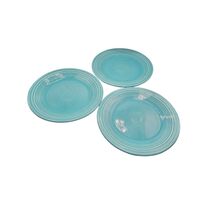 Homer Laughlin Fiestaware Turquoise 10.5 inch Dinner Plates Set of Three - $23.90