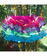 Rainbow TUTU Tulle Dance Fluffy Skirt Costume Ribbons Princess Dress Up ... - $29.96 CAD