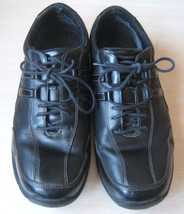 Rockport XCS Black Mens Dress Sneakers Size 11 Eleven Shoes Leather - £18.57 GBP