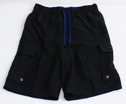 Beverly Hills Polo Club Black Hybrid Shorts Boardshorts Swim Trunks Men&#39;s NWT - £31.89 GBP