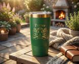 Porter Irish Coat of Arms Green Rose Travel Mug - $27.44