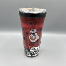 Star Wars Travel Activities Cup with 100 Activity Pages to Color &amp; Stick... - $9.89