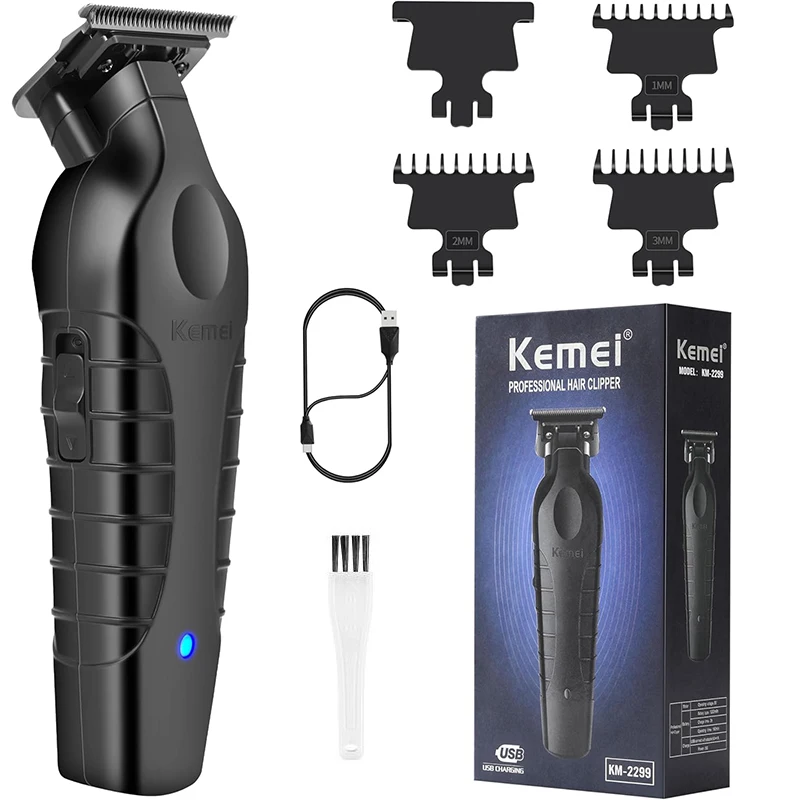 Kemei professional electric beard hair trimmer for men, Barber Clipper, Recharge - £24.66 GBP