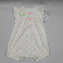 Baby Girl Outfit Carters Seahorse Bum One Piece Romper Creeper Ruffly  0... - $8.91