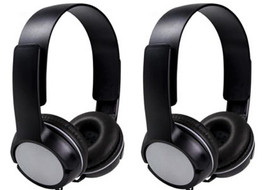 (2) DJ Style Stereo Headphones HQ Sound Home Audio Studio Phone Tablet PC Gray - £15.30 GBP