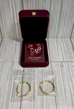 Fashion Jewelry Gold Hoop Earrings New With Box - £6.42 GBP