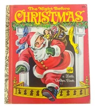 The Night Before Christmas, Little Golden Book, 1979 Vintage Santa Children's