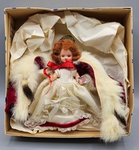 VTG Hollywood Doll Co. &quot;Queen For A Day&quot; 5 Inch Doll w/Sleep Eyes, Original Box - £29.41 GBP