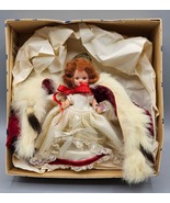 VTG Hollywood Doll Co. &quot;Queen For A Day&quot; 5 Inch Doll w/Sleep Eyes, Origi... - £29.41 GBP