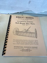 McCormick-Deering Type M Self-Dump Hay Rake Owner&#39;s Manual Draft Horse Pull - $11.88