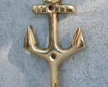 Set of 2 Brass Vintage Maritime Sailor Nautical Ocean Sea Ship Anchor Wa... - $23.99
