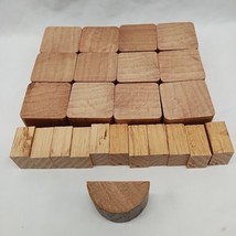 Lot Of (24) Vintage Peach/Brown Color Toy Blocks 1&quot; - 1 1/2&quot;  - £10.48 GBP