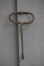 Old Vintage Hand Forged Hay Hook Blacksmith Made Primitive Rustic Farm Tool D - £15.76 GBP