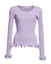 Women&#39;s Wired Edges Ribbed Knit Pullover Sweater - $181.00