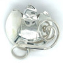 Leonore Doskow Handmade Sterling Silver 925 Tulip Brooch/Pin - $89.83