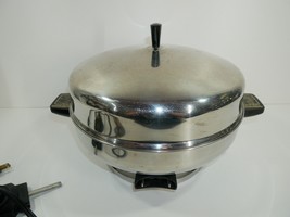 Farberware Electric Fry Pan Skillet Buffet Server 335-A 12” With Rack Works - $42.06