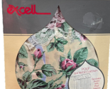 Vintage Excell Home Fashions Anabelle Pouf Floral Valance Shower Curtain... - $59.99