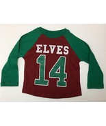 NEW Falls Creek Kids Shirt 12 Months BABY Elves Green Red Long Sleeve - £7.71 GBP