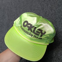 Rare Oakley Thermonuclear Protection Hat Surf Style Y2K Neon Green Rope ... - £91.89 GBP