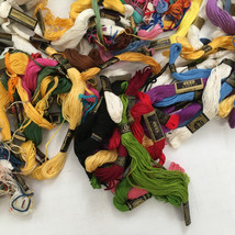 Mixed color embroidery 85 thread floss lot yellow white craft supplies - $24.75
