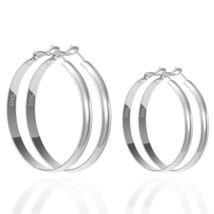 fcaylo 925 Sterling Silver Gold Hoop Earrings Lightweight Hypoallergenic 40mm - €14,55 EUR
