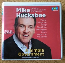 &quot;A Simple Government&quot; By Mike Huckabee Cd Audiobook Unabridged New - £14.05 GBP