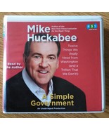 &quot;A SIMPLE GOVERNMENT&quot; by Mike Huckabee CD Audiobook Unabridged New - £14.42 GBP