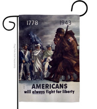 Always Fight for Liberty - Impressions Decorative Garden Flag G183038-BO - £15.94 GBP
