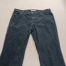 Ann Taylor Loft Women's Greenish Blue Modern Skinny Corduroy Pants Sz 10 (32×27) image 13