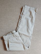 Banana Republic Chino Cropped Capri Pants Womens Size 4 Gray Cotton Stretch - £17.40 GBP