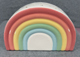 Rainbow Ceramic Decor Star Cutout Boho Nursery Kids Room Accent - $22.76