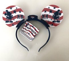 Disney Parks Americana Light Up Mickey Mouse Ears Headband USA - £31.04 GBP