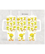 40oz  Cartoon Bird Tweety insulated (Stanley Quencher) style tumbler - $39.60