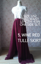 Maxi Tulle Skirt Outfit Floor Length Tulle Skirt Wedding Bridesmaid Tulle Skirt image 5