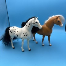 Vintage 1997 Mattel Barbie Riding Club Pony - Walks & Tail Swishing Lot Of 2 - $24.74