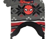 SPIDER-MAN Fair Isle Premium Knit Peruvian Winter Hat &amp; Gloves Set w/Braids - £13.75 GBP