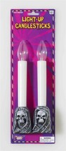 Halloween LIGHT-UP Candlesticks Halloween Decoration Prop Candle Stick - £7.84 GBP