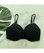 Victorias Secret Dream Angels Push Up Bra Size 34 DD Black Lace Underwire - $35.19 CAD