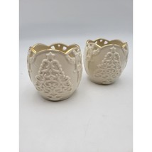 LENOX candle votives Merry Lights Tree Fine Ivory China Accented 24 Kara... - $29.99