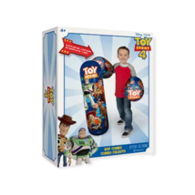 Disney Toy Story 4 Active Kids 36&quot; Inflatable Bop Bag &amp; Gloves Combo Set Blue - £27.62 GBP