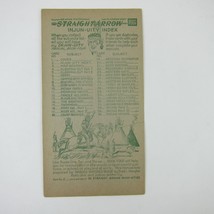 Nabisco Shredded Wheat Straight Arrow Indian Book 4 Card 2 Index Vintage 1952 - £7.81 GBP