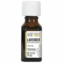 NEW Aura Cacia 100% Pure Relaxing Lavender Essential Oil 15 ml 0.5 Fl Oz - £10.78 GBP